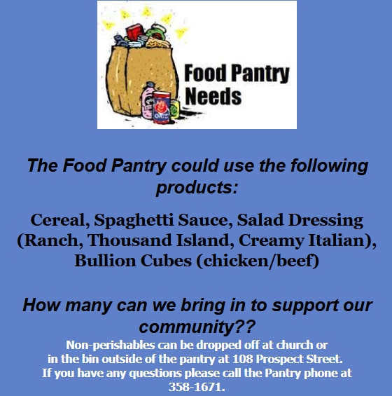 Avon Food Pantry  