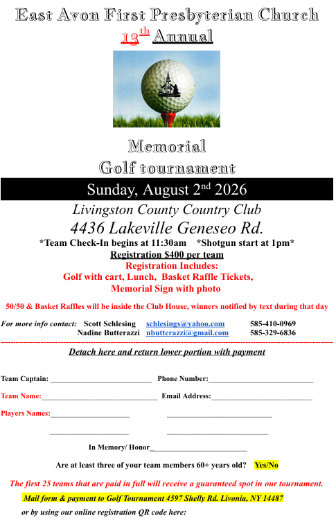 2026 Golf Tournament 