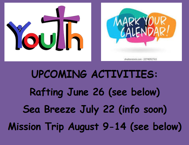 Youth Upcoming Events

